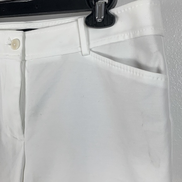 TALBOTS HAMPSHIRE ANKLE PANTS in White Size 6 - Picture 5 of 8